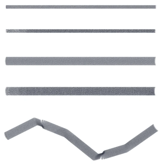 The same strokes after 10 years: lighter and wider